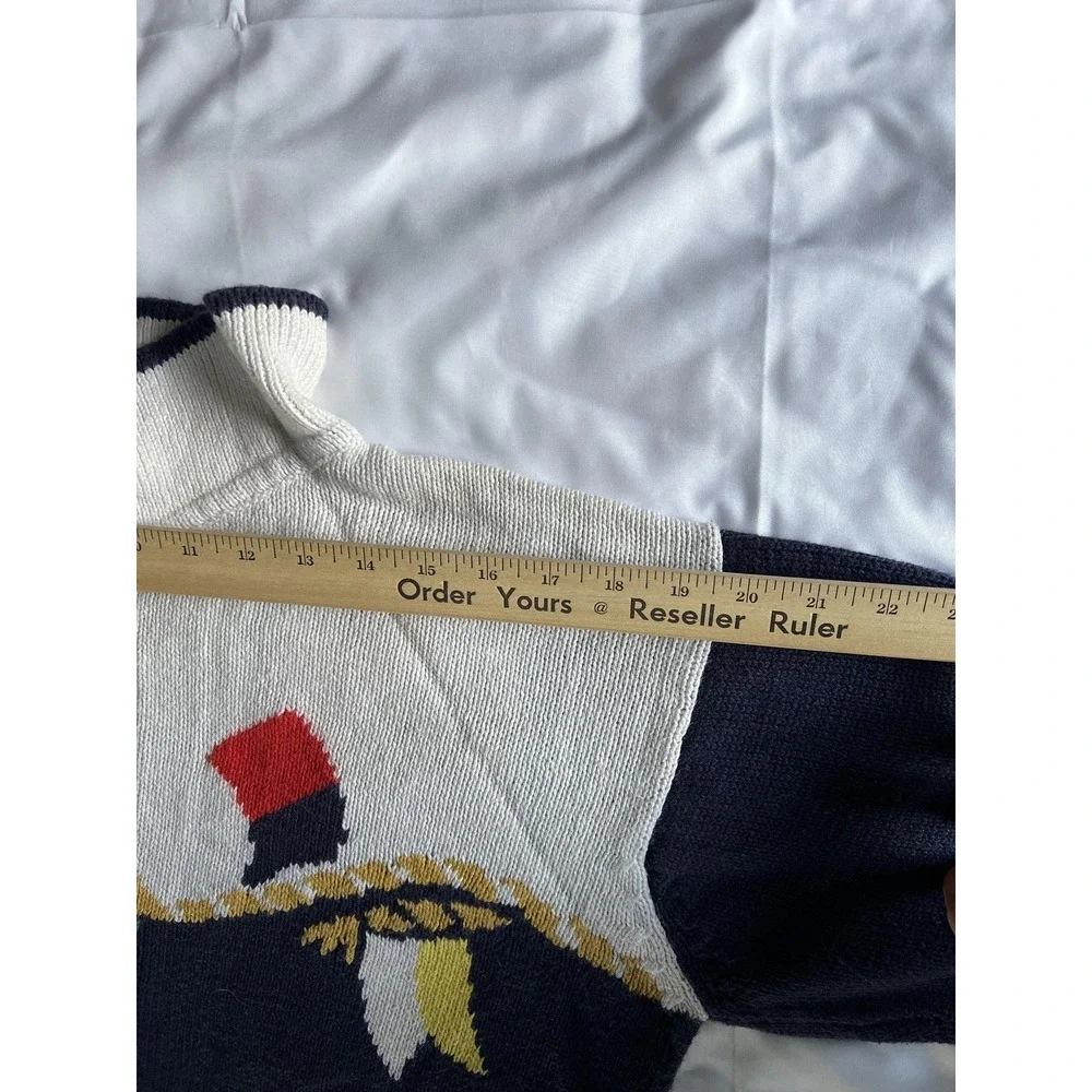 Vintage London Fog Sweater‎ Mens Large Nautical Flags Pullover Knit 90s